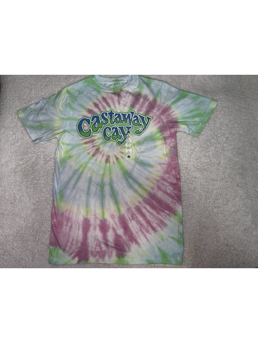 Disney Castaway Cay Tie Dye Shirt Disney Cruise Line Youth L